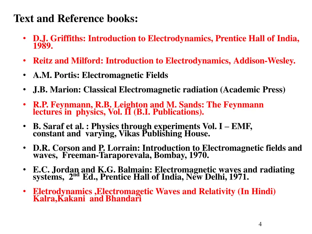 text and reference books