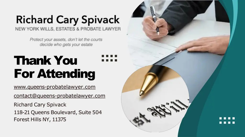 thank you for attending www queens probatelawyer