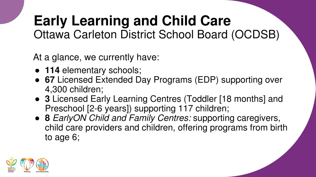 early learning and child care ottawa carleton