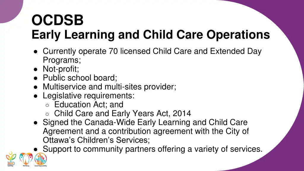 ocdsb early learning and child care operations