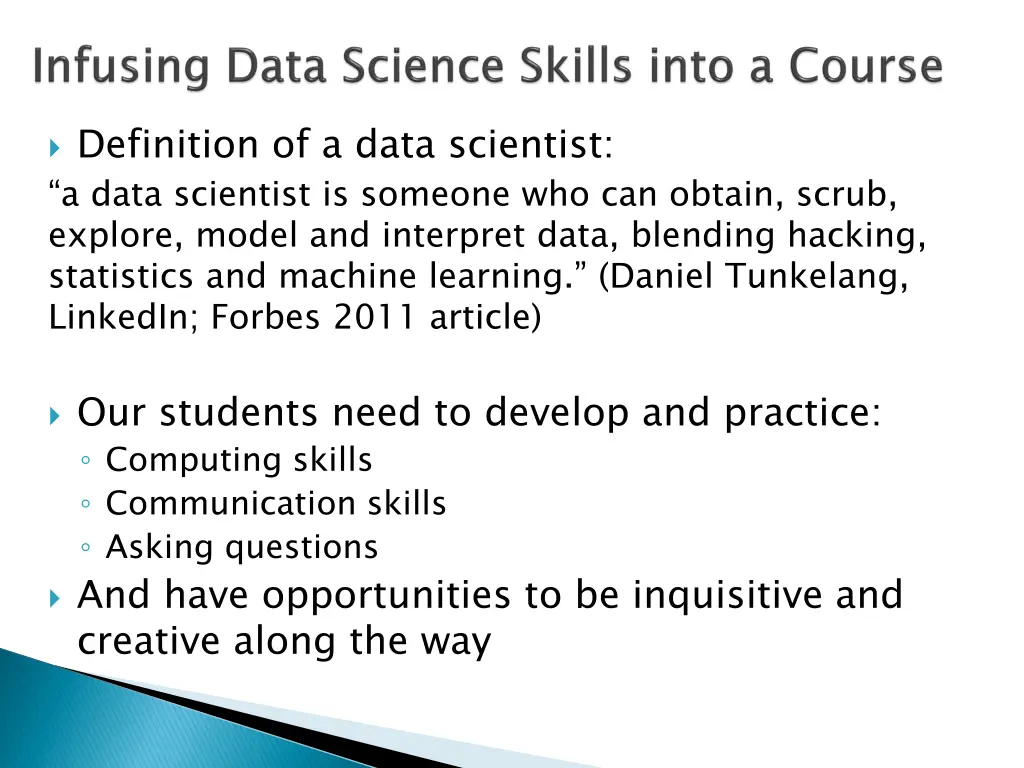 definition of a data scientist a data scientist