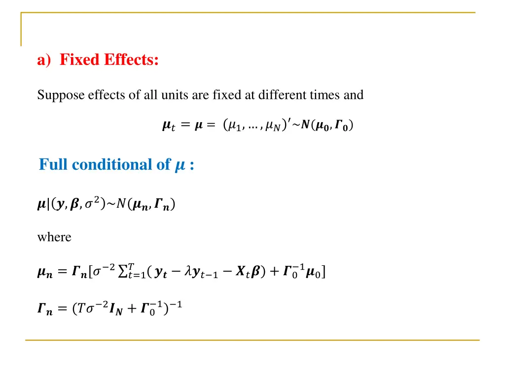 a fixed effects