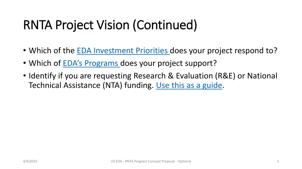 rnta project vision continued rnta project vision