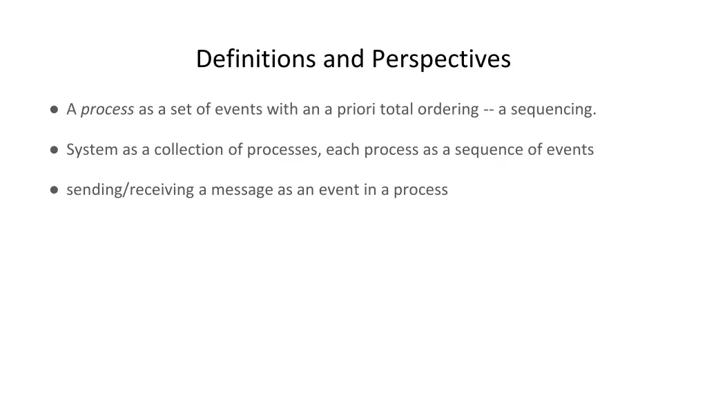 definitions and perspectives