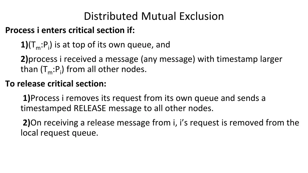 distributed mutual exclusion 1