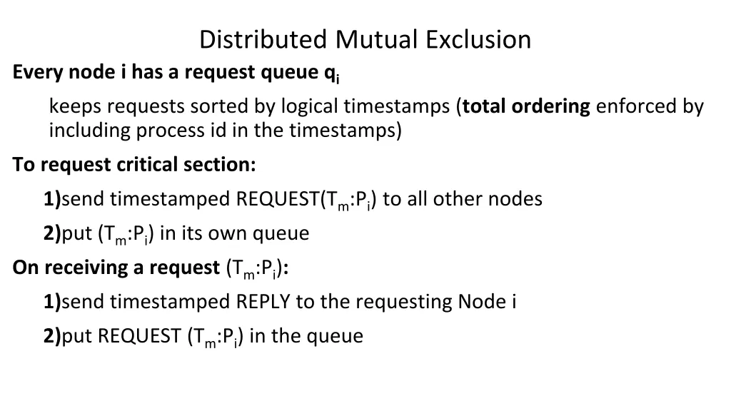 distributed mutual exclusion