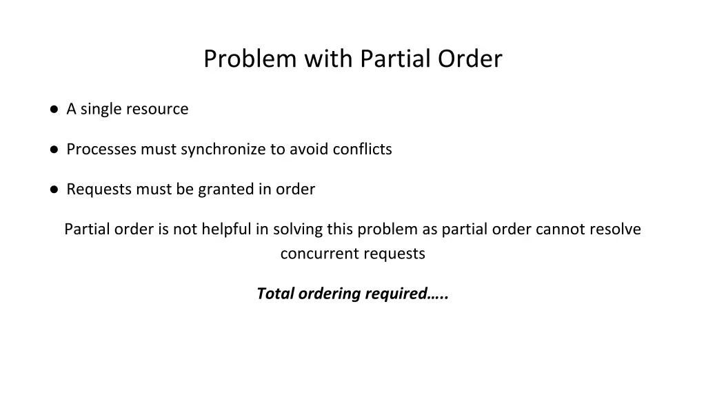 problem with partial order 1