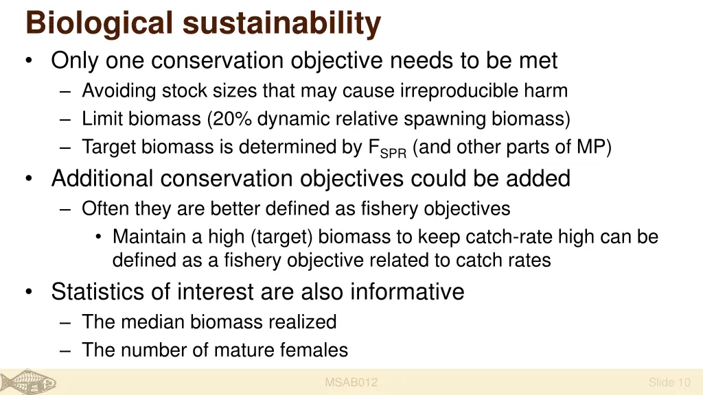 biological sustainability