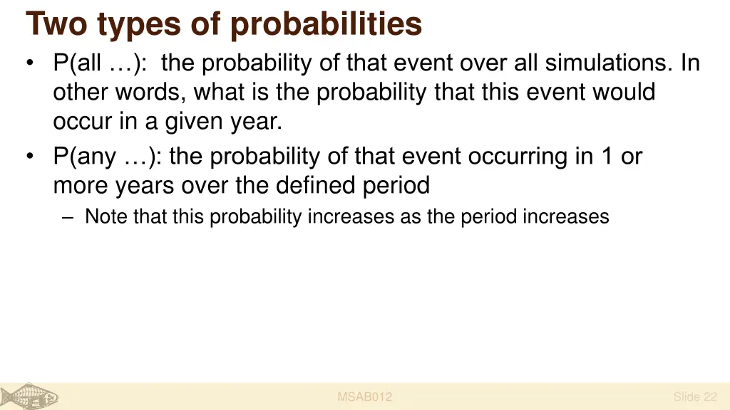 two types of probabilities