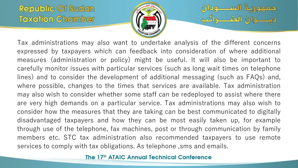 tax administrations may also want to undertake