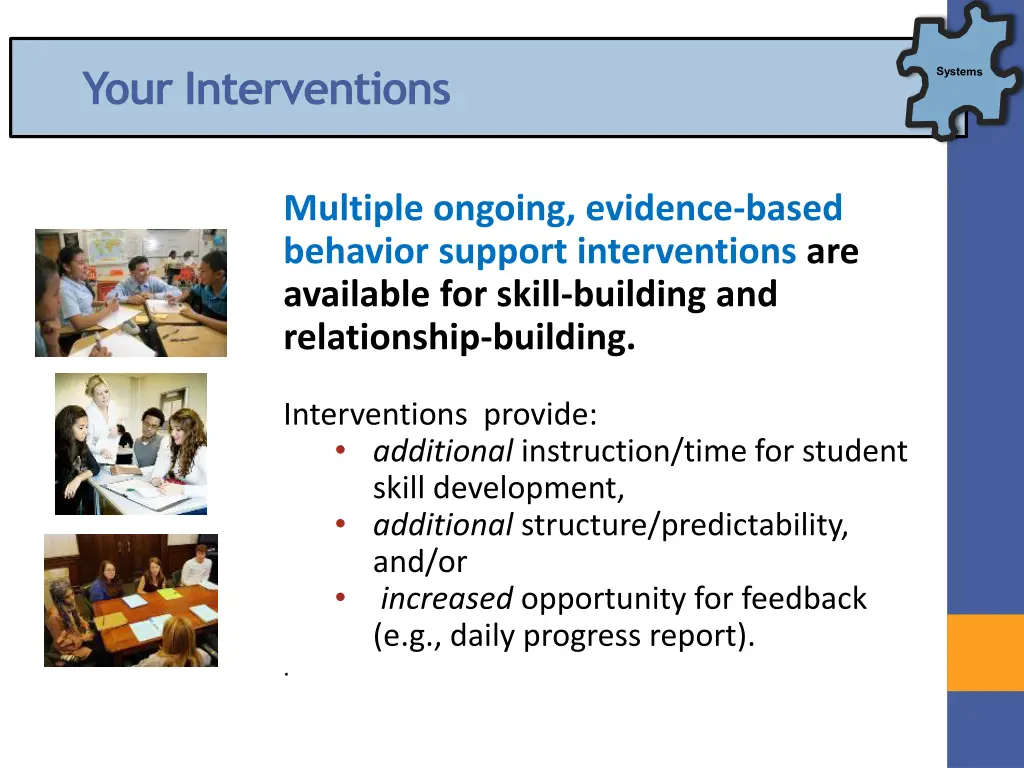 your interventions 1