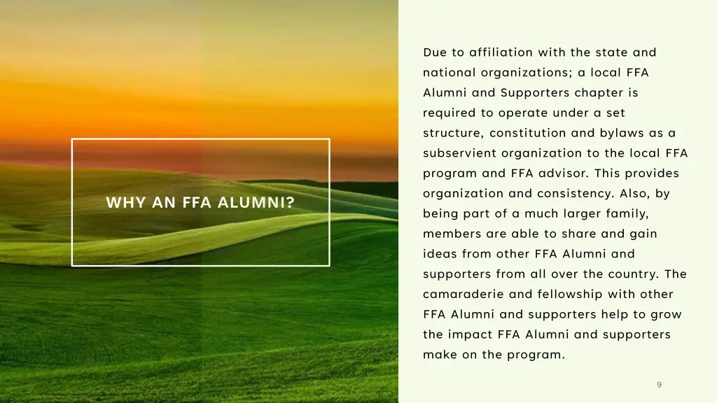 due to affiliation with the state and national