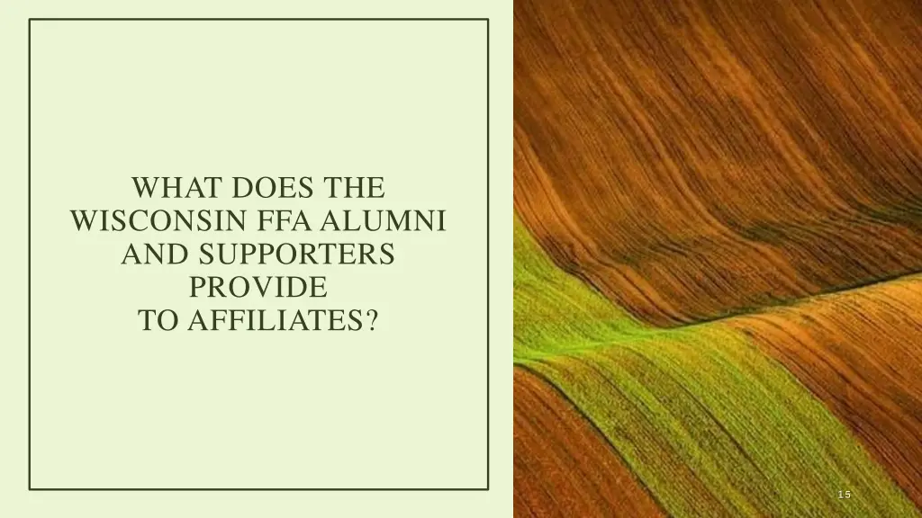 what does the wisconsin ffa alumni and supporters
