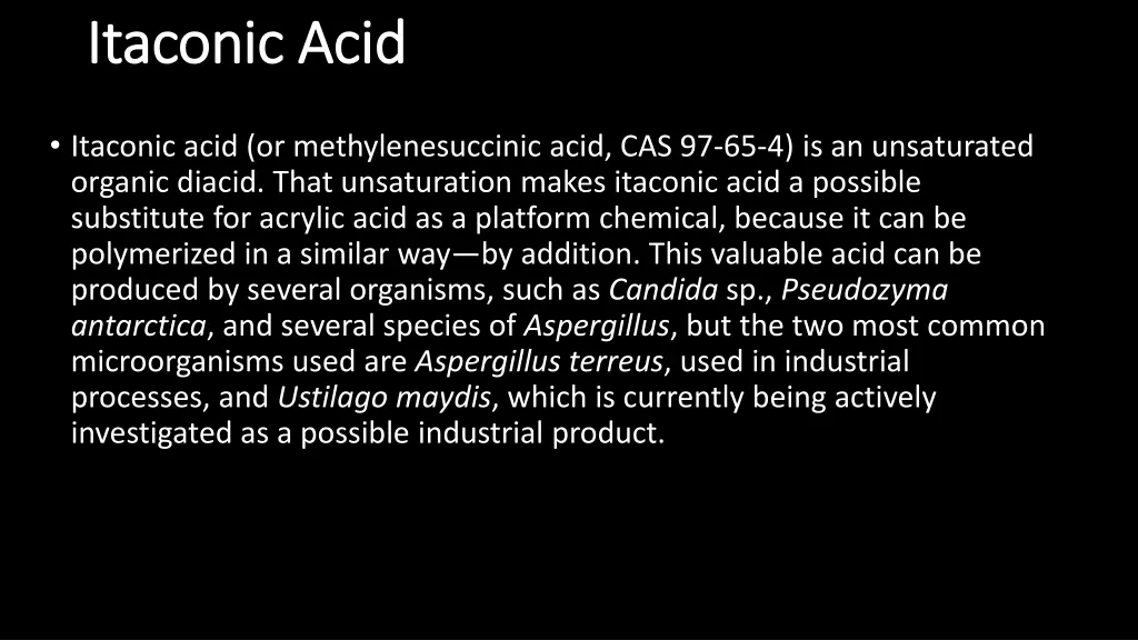itaconic acid itaconic acid