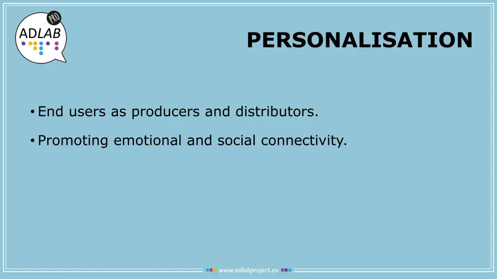 personalisation