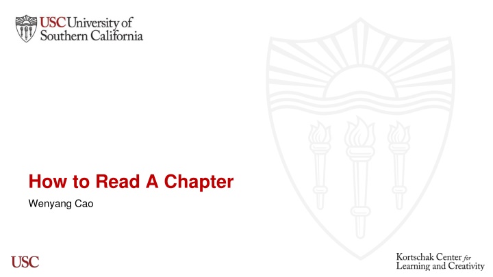 how to read a chapter wenyang cao