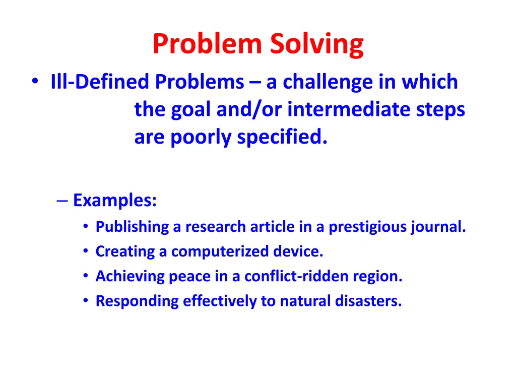 problem solving