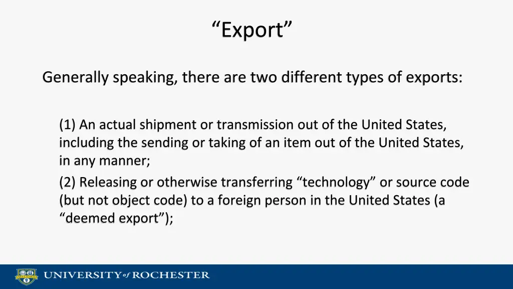 export