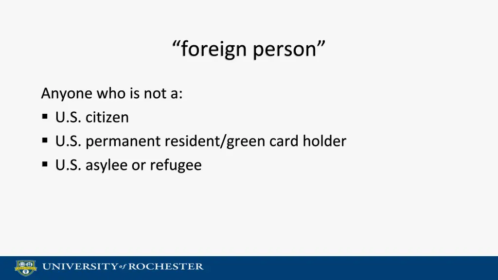 foreign person