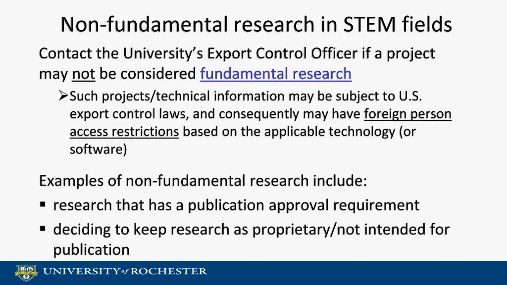 non fundamental research in stem fields contact