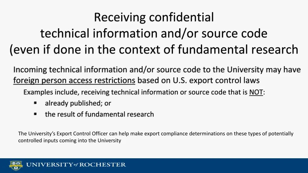 receiving confidential technical information