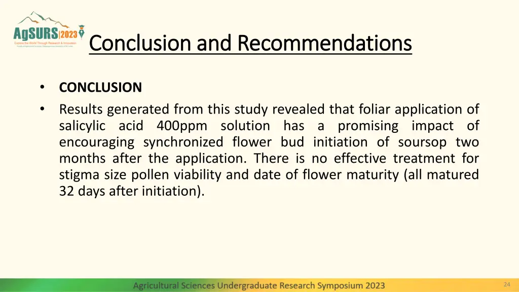 conclusion and recommendations conclusion