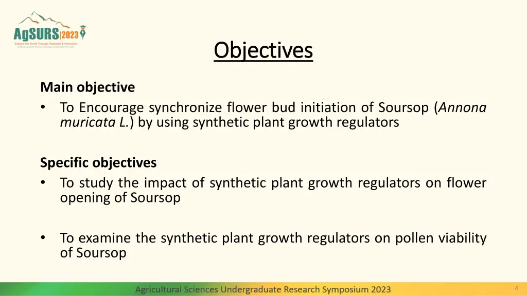 objectives objectives