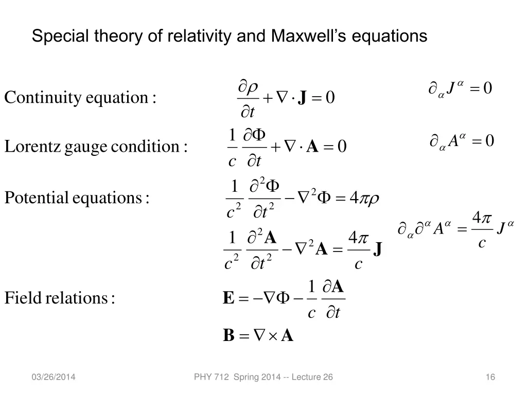 special theory of relativity and maxwell 1