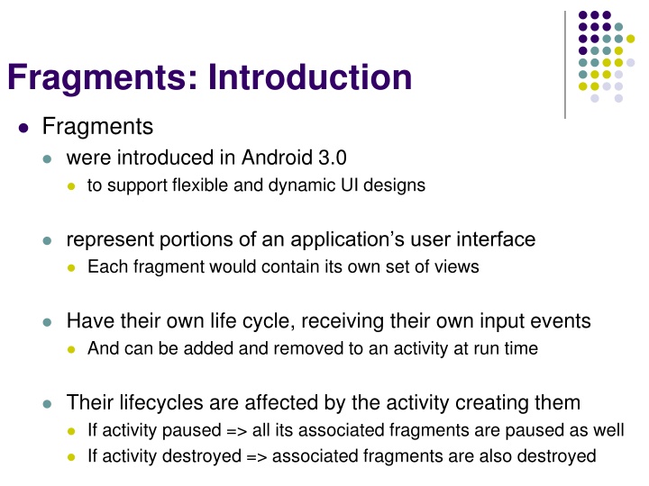 fragments introduction
