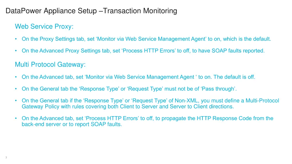 datapower appliance setup transaction monitoring 2