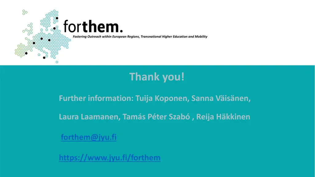 fostering outreach within european regions 7