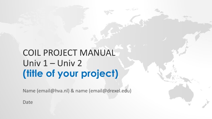 coil project manual univ 1 univ 2 title of your