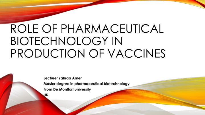 role of pharmaceutical biotechnology