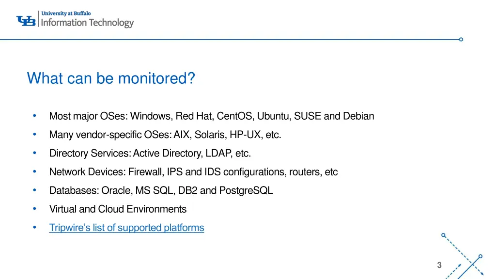 what can be monitored