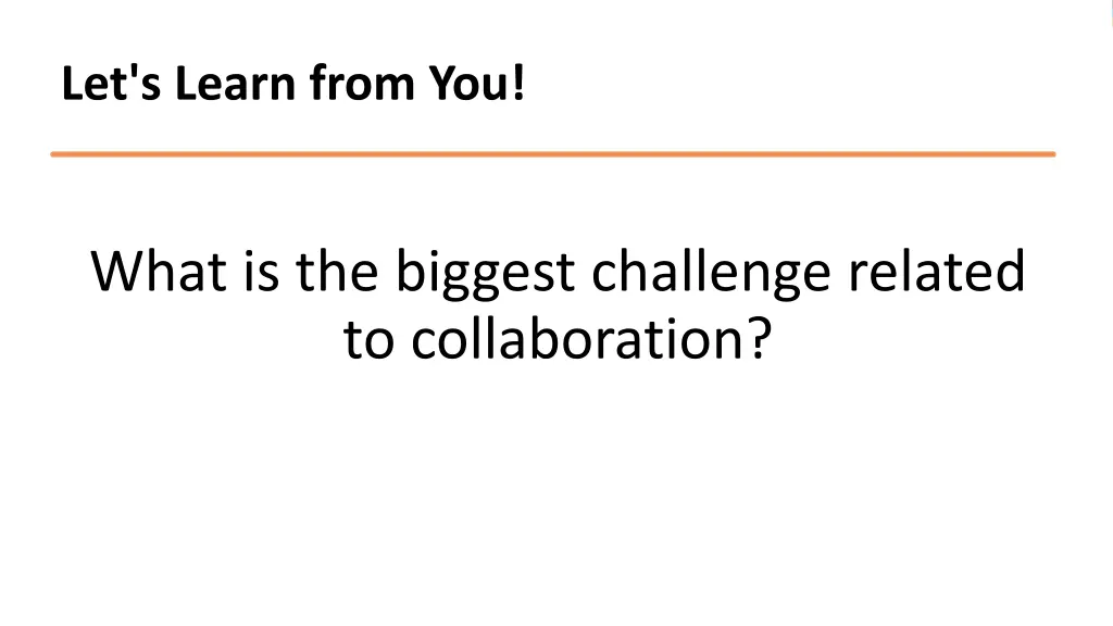let s learn from you 1