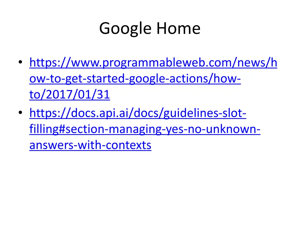 google home