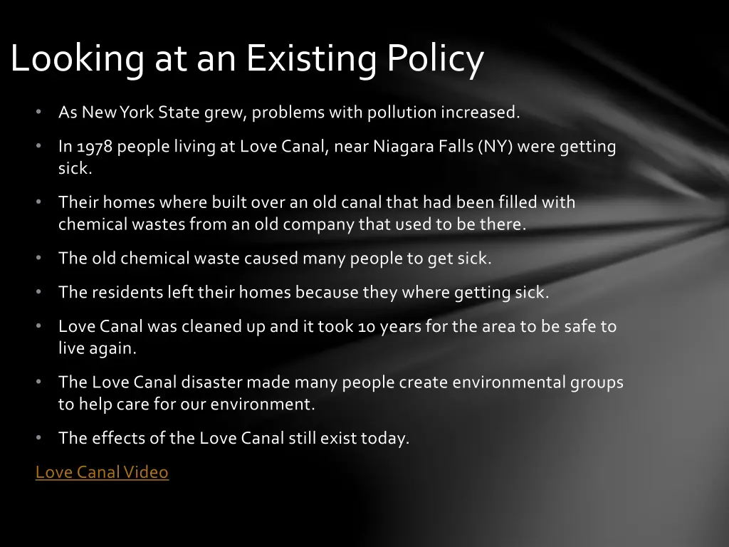 looking at an existing policy