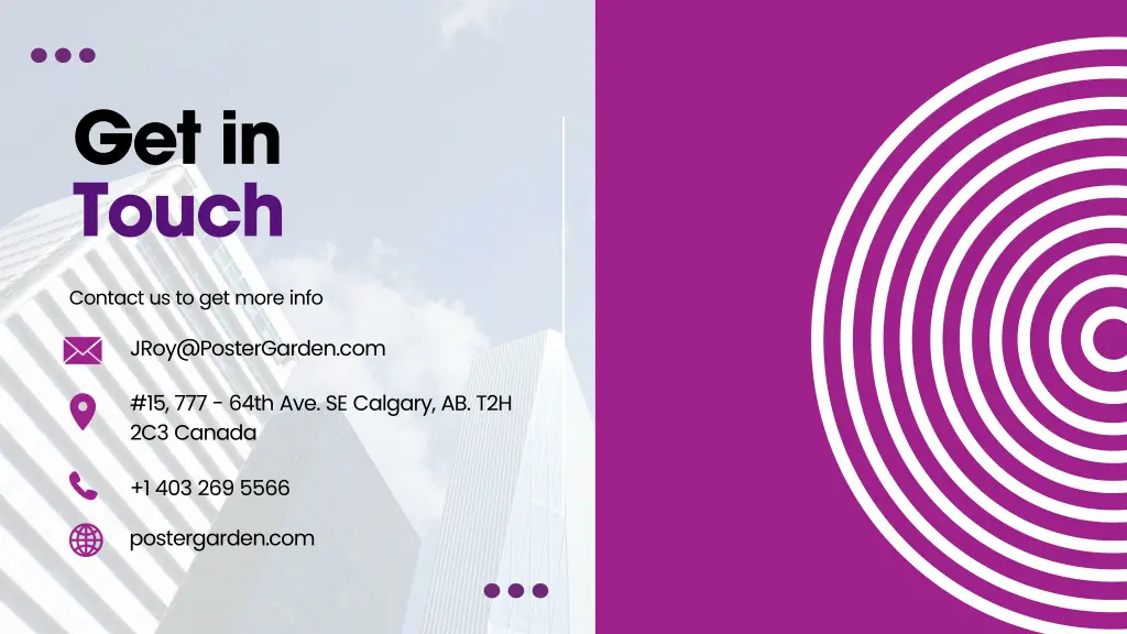 get in touch