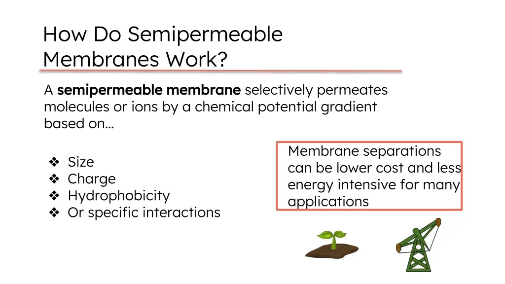 how do semipermeable membranes work
