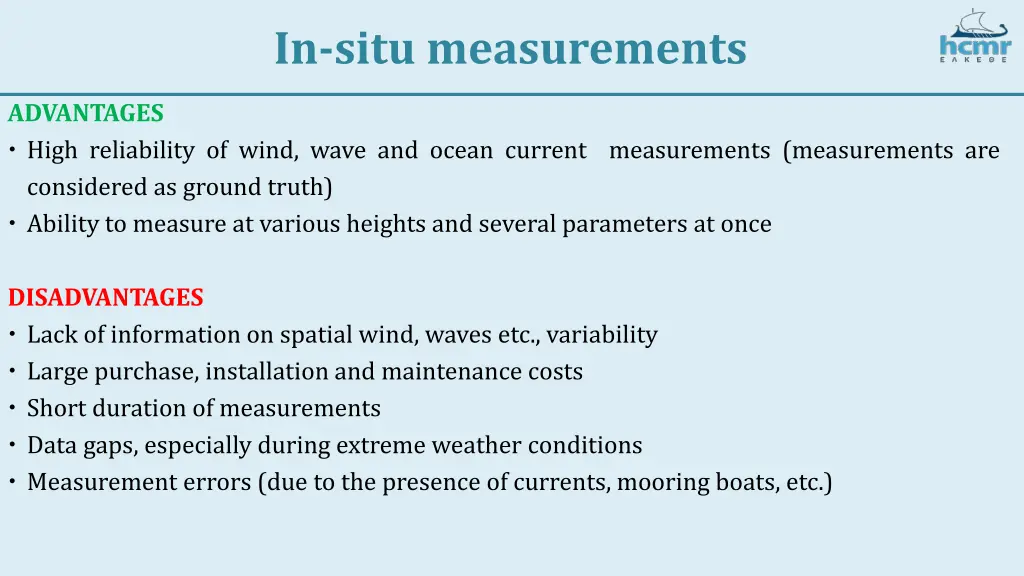 in situ measurements 1