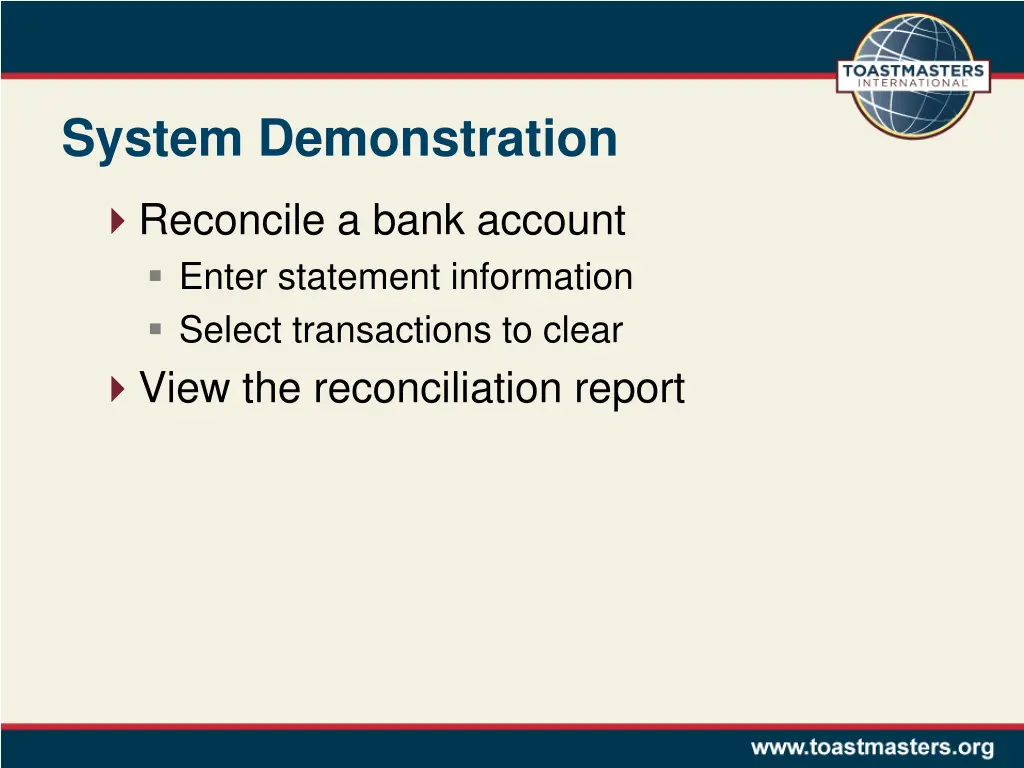 system demonstration