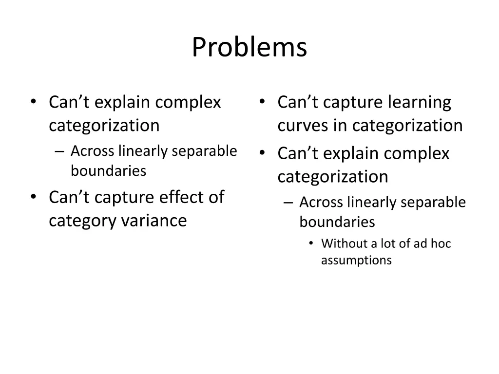 problems