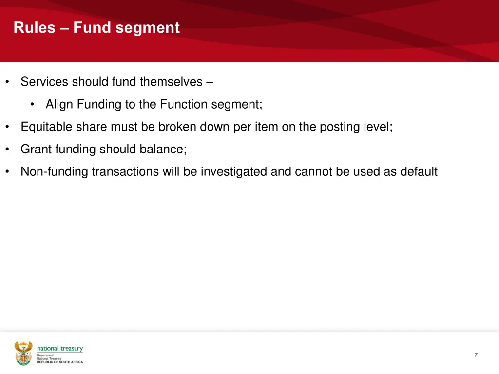 rules fund segment
