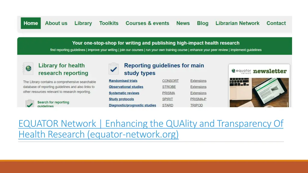 equator network enhancing the quality