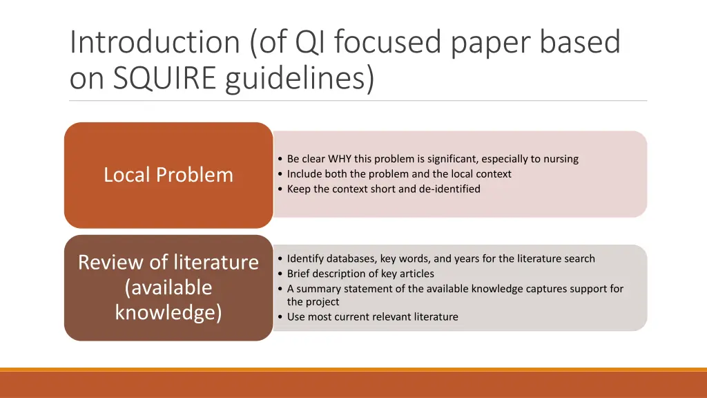 introduction of qi focused paper based on squire