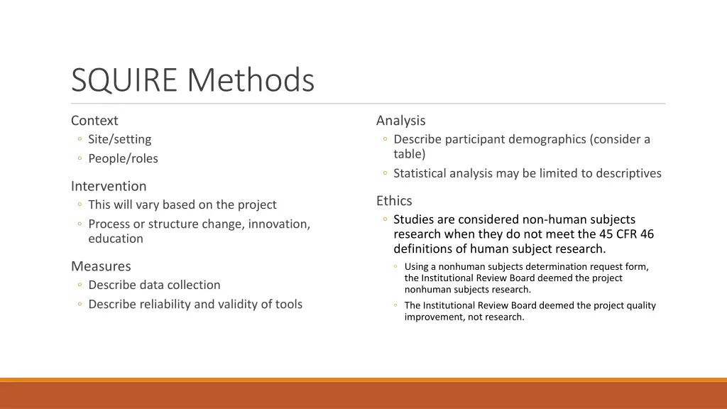 squire methods