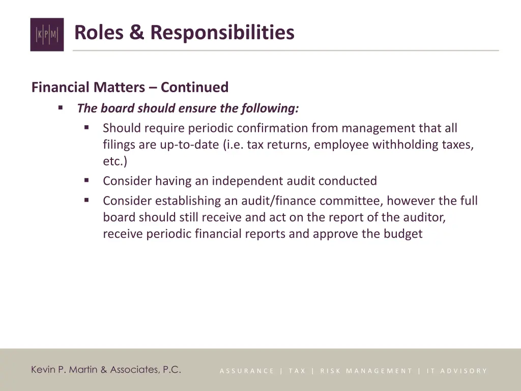roles responsibilities 11