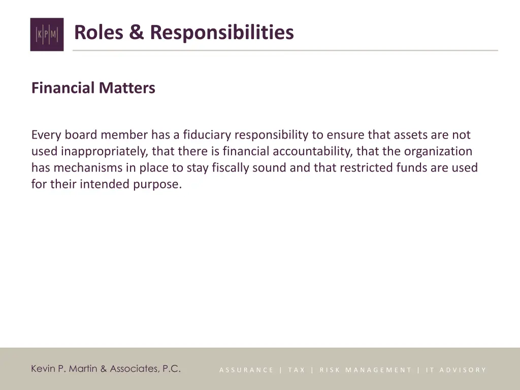 roles responsibilities 9