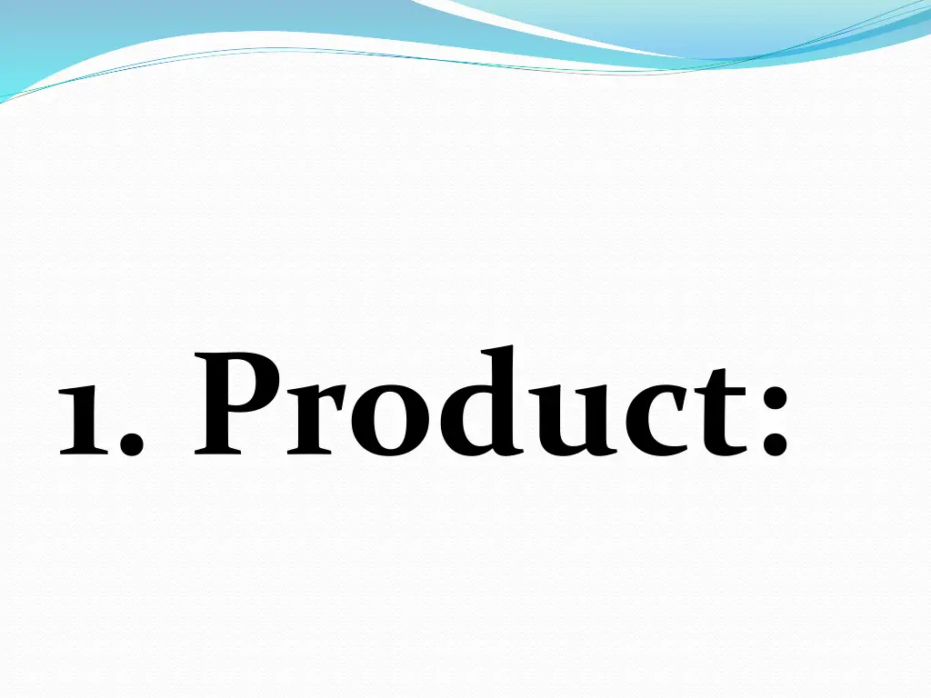 1 product