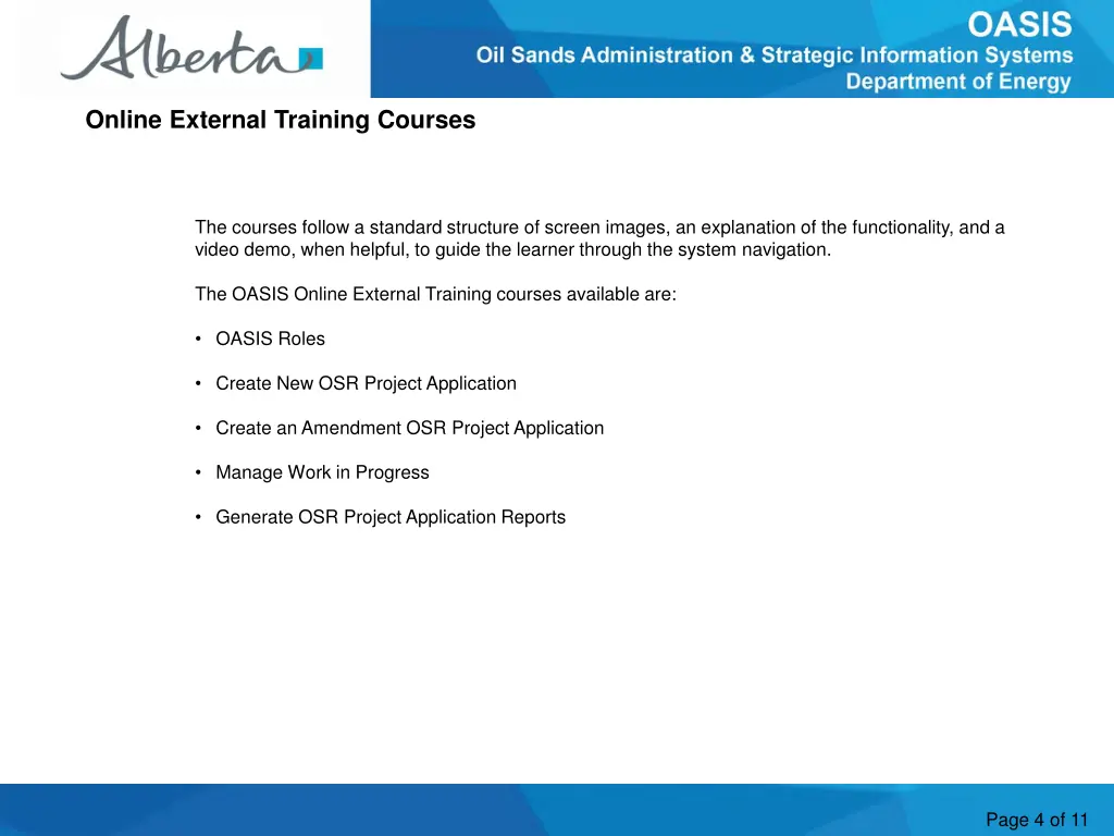 online external training courses